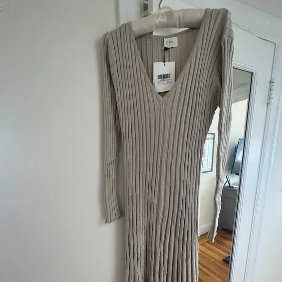 DISSH Dresses Reign Stone Sleeved Knit Midi Dress From Dissh